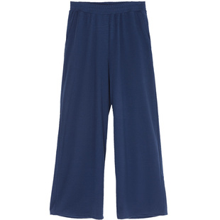 铜牛bless系列双面磨毛宽腿女居家下装冬季款VK170