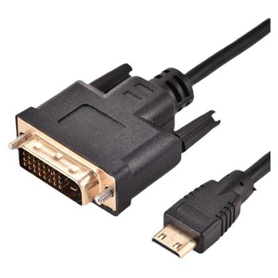 高清DVI转minihdmi便携屏视频线