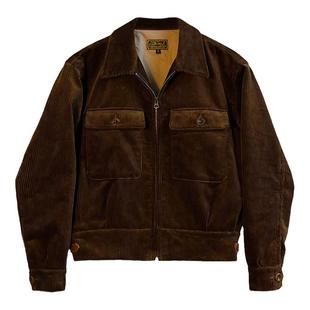 2025早秋英式复古灯芯绒飞行夹克短款收腰外套