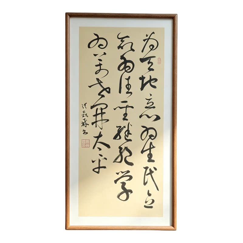 为天地立心为生民立命为往圣继绝学为万世开太平手写书法禅意挂画
