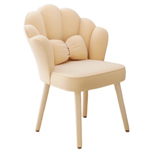 化妆椅家用房间美甲花瓣椅梳妆凳子轻奢化妆凳女生卧室梳妆台椅子