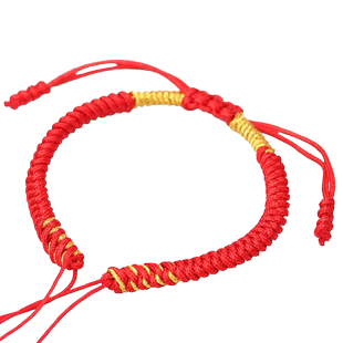金刚结手绳半成品diy手工编织金饰转运珠红绳子可穿珠免编手链绳