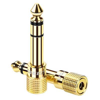 绿联6.5转3.5音频线转接头互转头