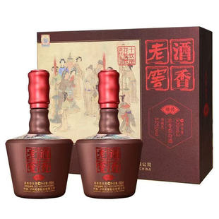 年货节 泸州老窖老窖酒香臻传礼盒浓香型白酒52度500ml*2瓶*3盒