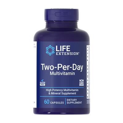 沿寿每日复合维生素B12矿物质族D3镁锌硒two per day美国原装进口