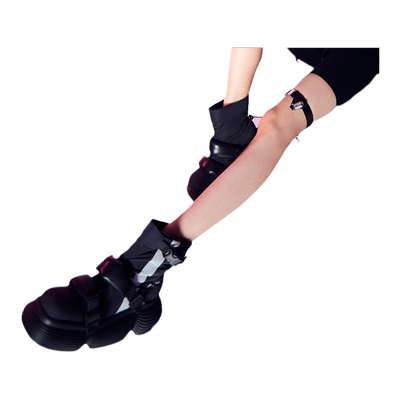 DaphneLab棒棒糖厚底雪地靴短靴