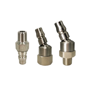 不锈钢万向接头旋转气动快速接头钉枪气泵小风炮气动工具20PM螺纹