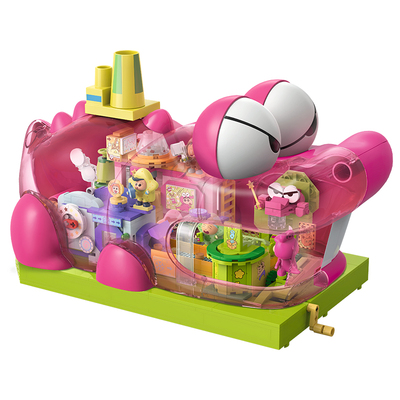 奇妙积木蜡笔小新鳄鱼山工厂