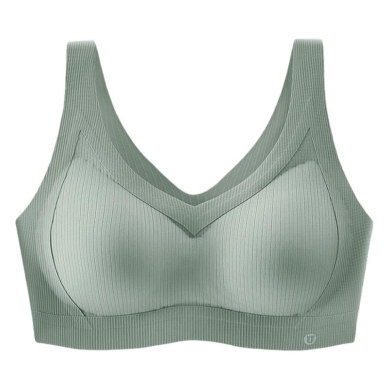 抹胸无痕美背内衣女薄款一体聚拢收副乳运动裹胸无钢圈背心式文胸