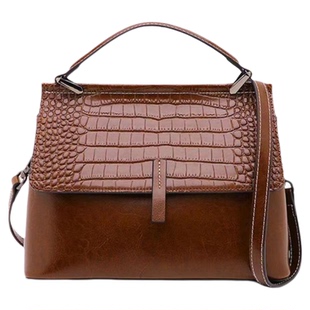 品牌牛皮包包女2025秋冬新款时尚大容量手提包真皮百搭单肩斜跨包