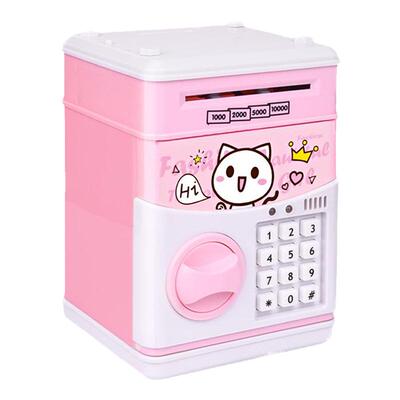 儿童存钱罐密码盒卡通音乐atm机