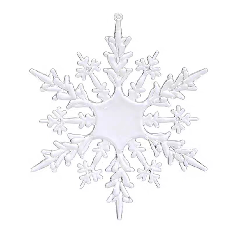 透明亚克力雪花造型圣诞雪花挂饰