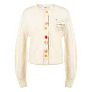 tanni新款甜美少女圆领糖果色婴儿粉针织开衫TN11KN104A