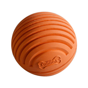 莱诺宠物玩具 磨牙耐咬棉绳玩具球 狗狗互动橡胶球