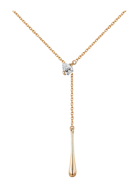 森吾《灵犀》水滴莫桑钻银项链