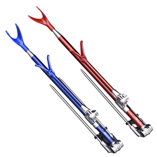 渤洋鱼竿支架野钓地插支架多功能不锈钢钓鱼竞技炮台支架钓箱专用