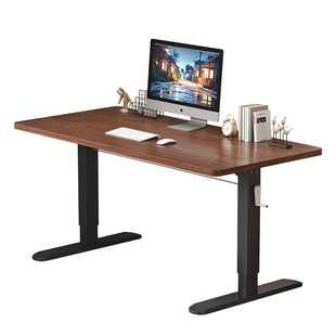 升降桌子电脑桌台式卧室实木书桌学生家用写字桌儿童学习桌办公桌
