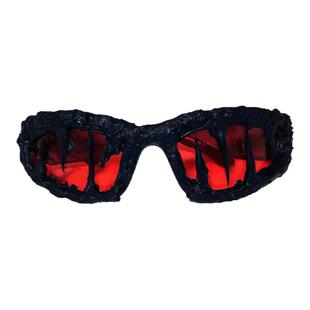 【现货】Pi0neeR 前卫先锋墨镜个性街头纯手工滴胶墨镜【火山红】