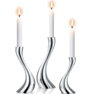 摩登MODERN不锈钢天鹅轻奢网红北欧烛台装饰浪漫餐桌家饰创意摆件