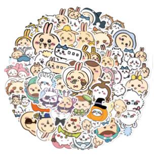 460贴吉伊卡哇不重复全家福贴纸chiikawa装饰手机壳笔记本diy手账防水贴画