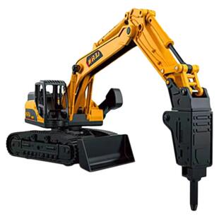 儿童钻地机玩具挖掘机钻孔机模型车男孩吊车抓木机工程车大号玩具