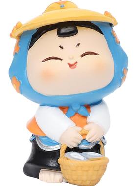 伊文兔树脂泉州游记桌面装饰品