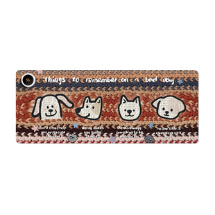 花间词人偶毛线款式加热桌垫发热鼠标垫桌面超大办公室暖桌垫智能垫子保暖高颜值电脑键盘电热板冬天写字暖手