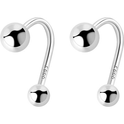 999纯银简约圆头百搭耳环女