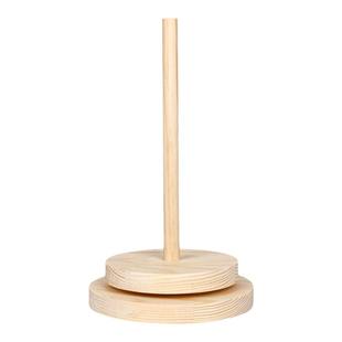 家用绕线毛线轴可转动旋转针织线团手作编织工具实木轴架底座包邮