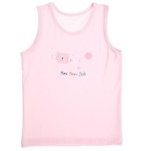 爱慕儿童男女新生儿婴幼背心吊带外穿小宝宝衣服A类印花2件装