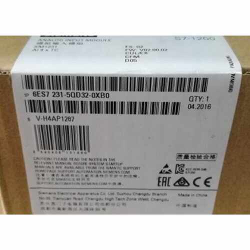 议价原装西门子S7-1200PLC模块6ES7231-5QD32-0XB0模拟输入SM1231