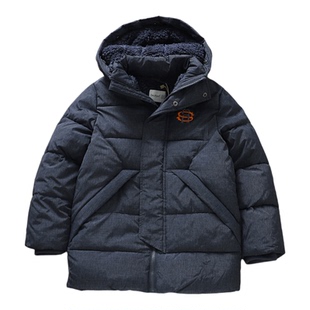 一件过冬~加厚高品质男童中长款棉服加绒冬外套儿童大童外贸童装B