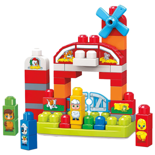 【自营】费雪美高大积木字母学习火车早教玩具火车儿童益智大颗粒