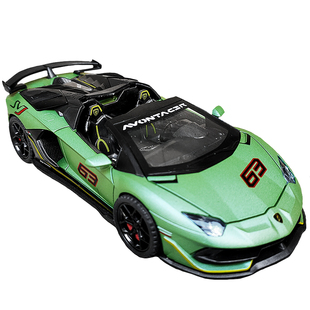 敞篷超跑车合金兰博基尼仿真汽车模型玩具车埃文塔多男孩收藏摆件