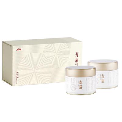 品味牌茶叶紧压寿眉2020白茶礼盒款170g送长辈竹叶青茶业出品
