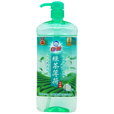 白猫绿茶薄荷洗洁精标准含茶多酚