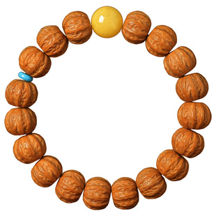 遇见普陀山天然高端京八棱核桃手串男士猴头手持把玩木质文玩饰品
