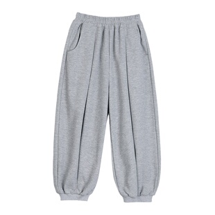 NORNOR陈大猪女童休闲裤子春季薄款好看百搭休闲运动儿童束脚卫裤