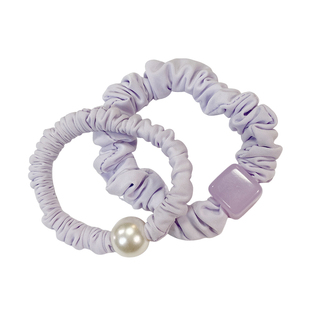 5.21韩国baket发饰褶皱方糖珍珠肠圈发圈超柔软马尾发绳