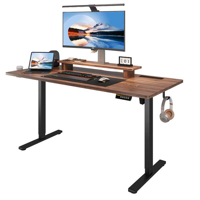 实木电动升降桌智能电脑桌电竞桌子学习桌办公桌书桌工作台单单款