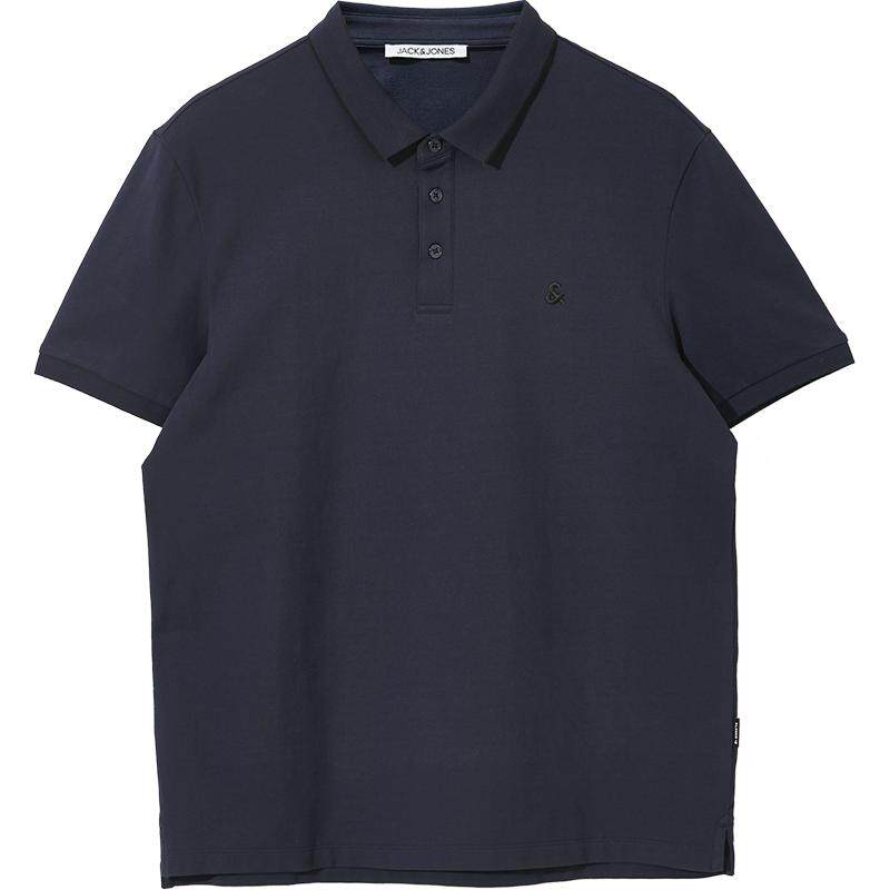 杰克琼斯夏季新款男士polo衫休闲翻领POLO-SHIRT商务男装t恤上衣