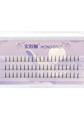 H宏佰俪单根仙子睫毛 网红造型款 A型 单根花仙子自嫁接朵毛红书