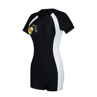 B.Duck运动连体泳衣女长袖防晒新款时尚平角显瘦保守高级感泳装