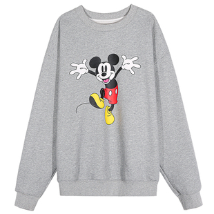 落落狷介卫衣女冬加绒加厚小个子灰色外套2025年新款套头宽松无帽