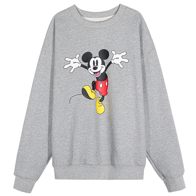 落落狷介宽松加绒卫衣女