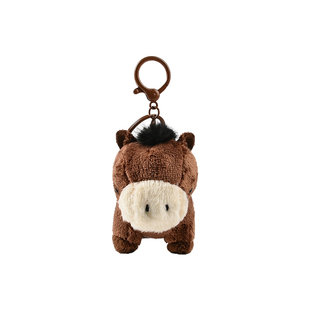 马年新款发声毛绒小马包挂件卡通生肖马钥匙扣新年礼物送闺蜜礼物