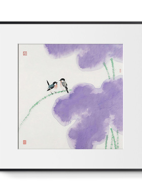 ZOYART紫气东来禅意花卉装饰画