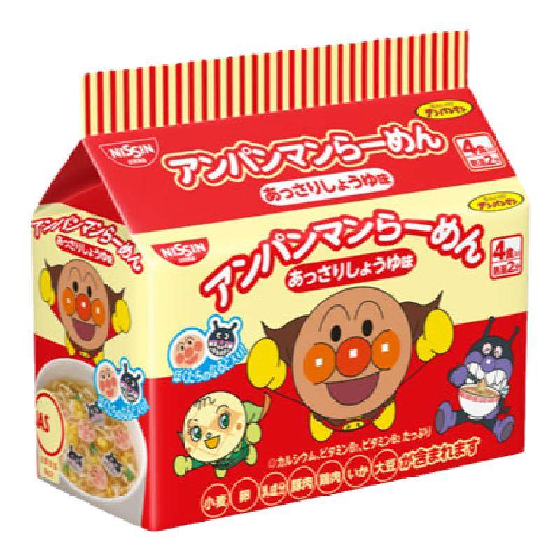 面包超人方便面日本日清NISSIN宝宝海鲜酱油杯面生日儿童礼物零食