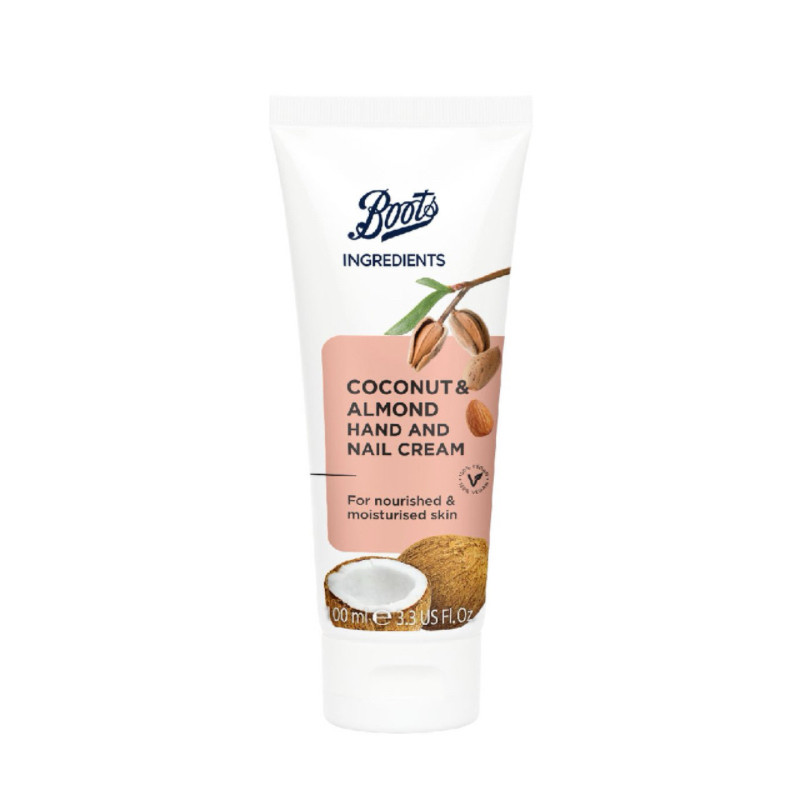 现货泰国进口boots护手霜滋润100ml椰子坚果椰油果仁护甲coconut