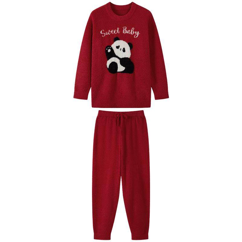 ibaby儿童半边绒亲子家居服家居服套装